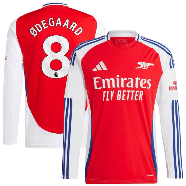 24-25 Adidas Arsenal Club Long Sleeve Jersey Fans Moderator Home and Away